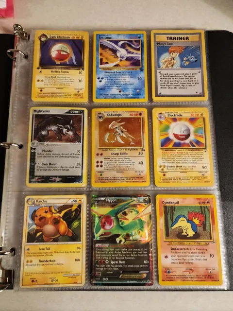 Pokemon Childhood Binder Vintage WoTC Lot of Cards Holos Rares Promos EX etc