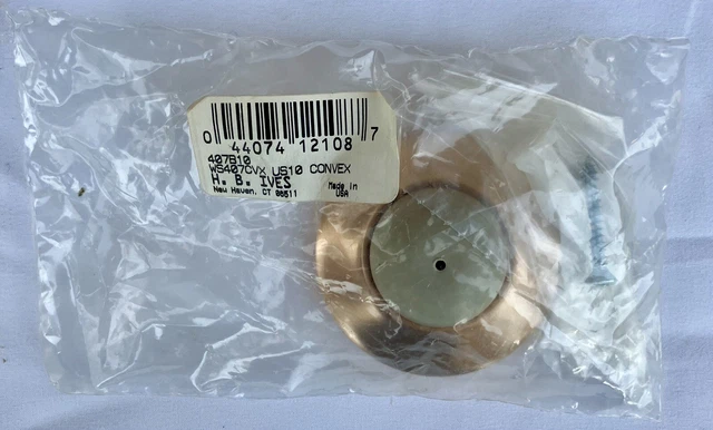 NIB IVES Round Wall Bumper Door Stop BP 407B10 B US 10 Bronze Finish Vintage