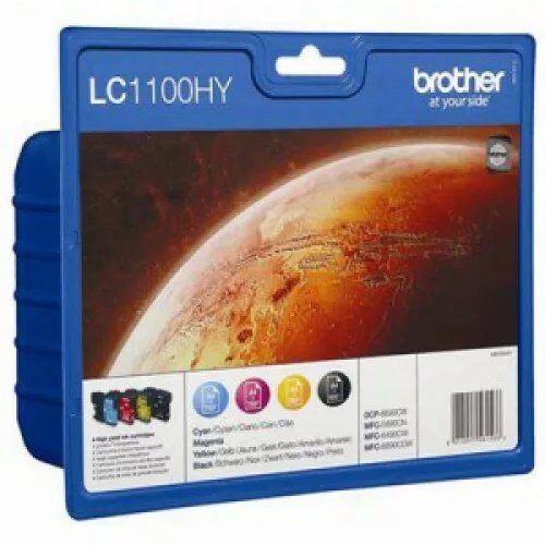 Brother LC 1100HY   Tinta original  Multipack -(4 colores XL ) ALTA CAPACIDAD