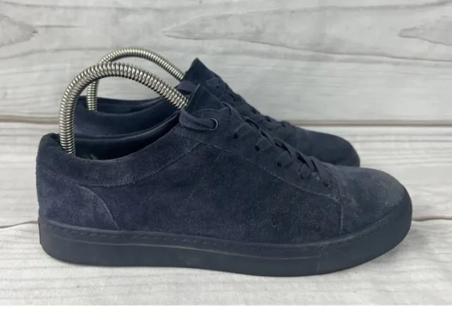 Vince Midnight Blue Lynwood Suede Men's Lace Casual Low Top Sneakers Shoes