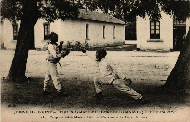 CPA AK JOINVILLE-le-PONT Camp de St-MAUR. Fencing Division (676018)