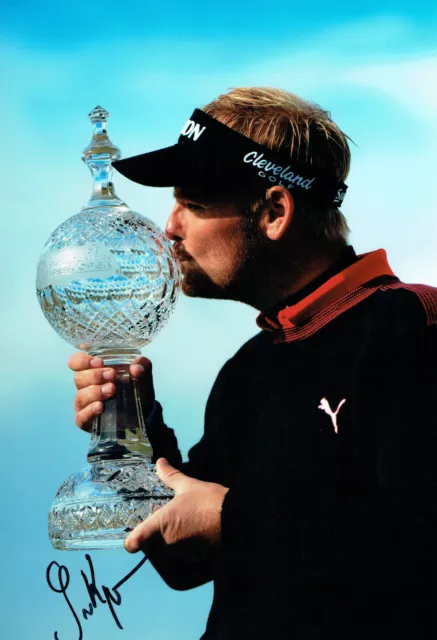 Soren KJELDSEN Irish Open Golf Winner 12x8 Photo Signed Autograph AFTAL COA