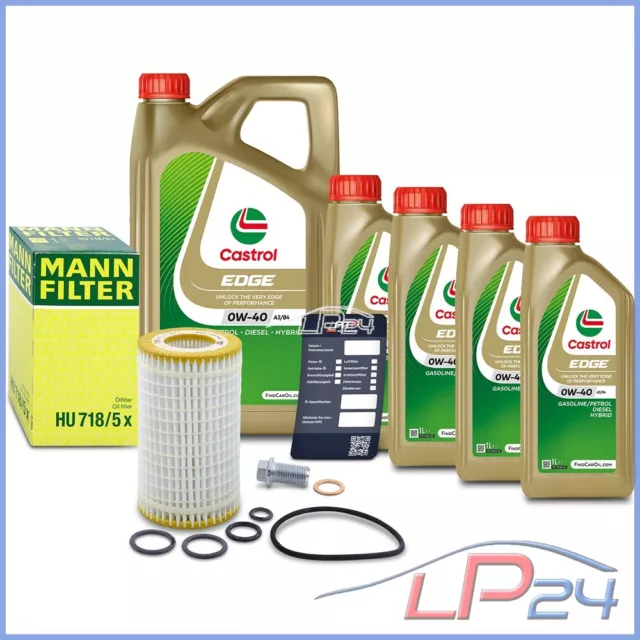 Mann Filtre Huile+9L Castrol Edge Fst 0W-40 Pour Mercedes Classe Gl X164 Gl 450