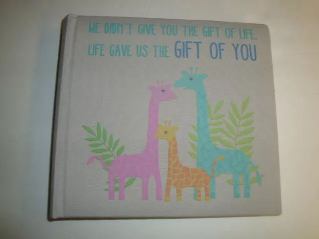 New MYX Photo Album Holds 200 6"x 4" Photographs Baby Gift of You Giraffes
