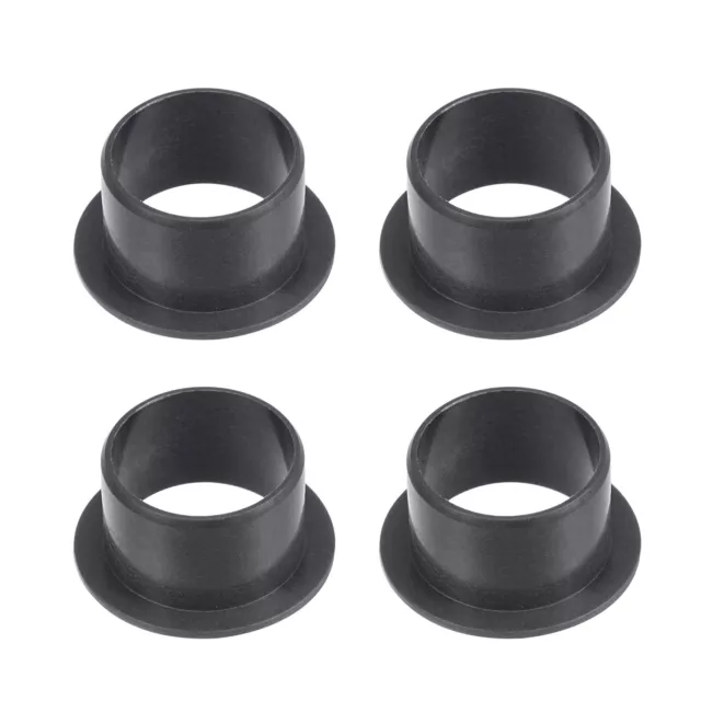 Flangiato Manica Cuscinetti 16mm Alesaggio 18mm DE 12mm Lunghezza Nero 4pz