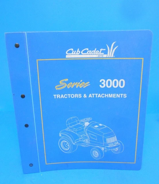 CUB CADET LAWN Garden Tractor series 3000 Parts Catalog Manual [[7337