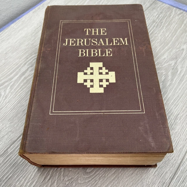 The Jerusalem Bible Doubleday's 1966 Hard cover with maps and chornology