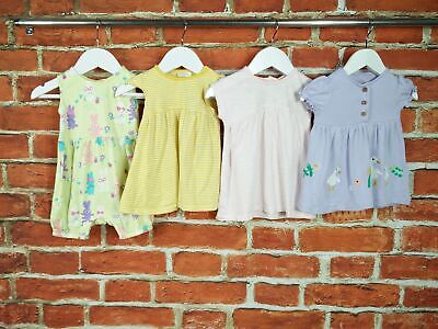 Baby Girls Bundle Age 3-6 Months M&S Next Romper Dress Summer Set Stripe 68Cm