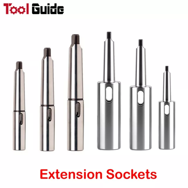 MT 1-2-3-4 Morse Taper Drill Reduced Extension Socket Sleeve Adaptor Arbor Shank