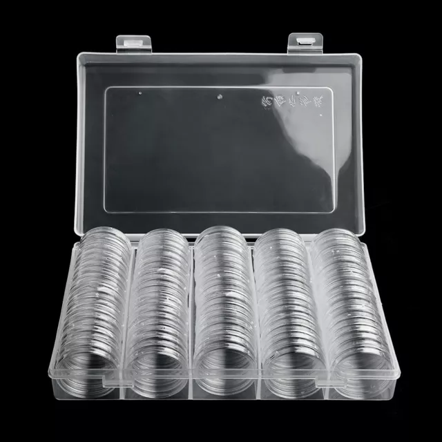 Protect and Store Your Coin Collection with 100pcs Capsule Storage Box