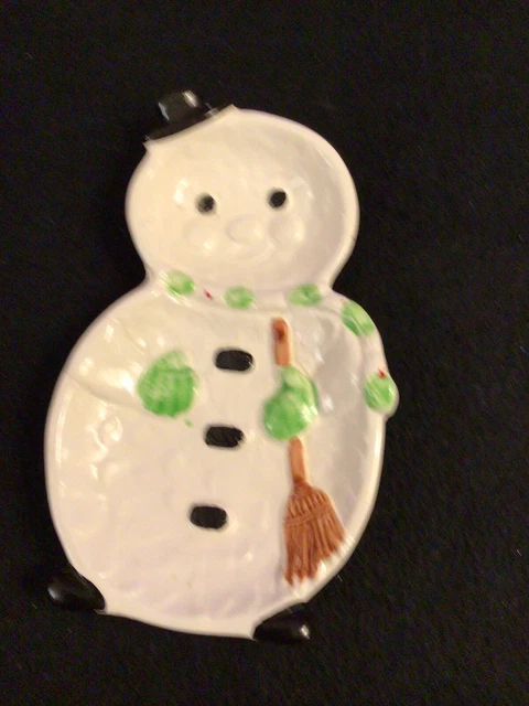 1979 Enesco Japan SNOWMAN Spoon Rest