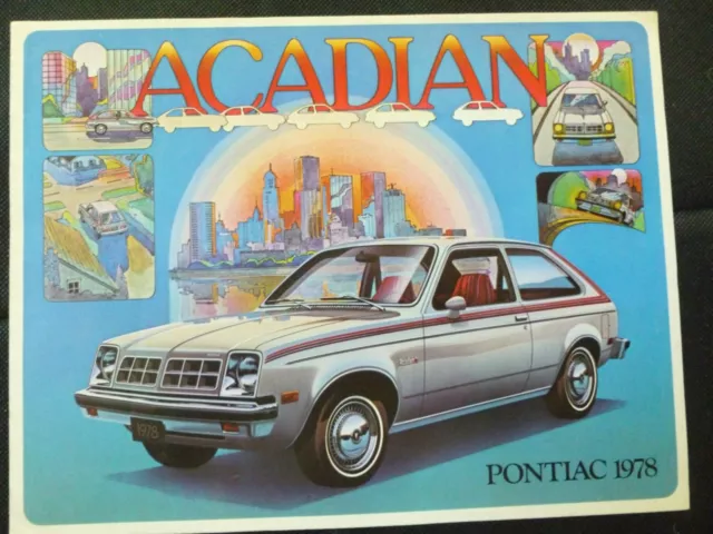 1978 PONTIAC ACADIAN Automobile Sales Brochure 6 pages