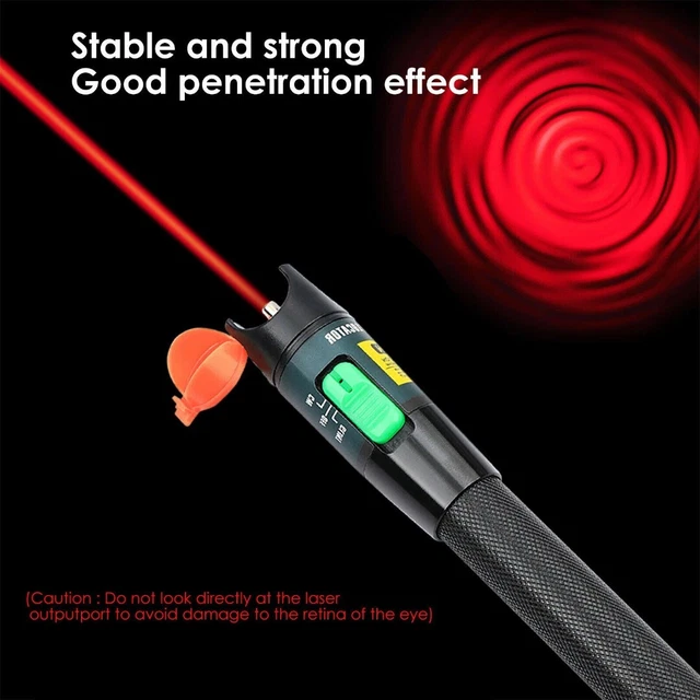 Localizzatore guasti visivi 30 mW tester cavo fibra ottica misuratore lega penna luce rossa