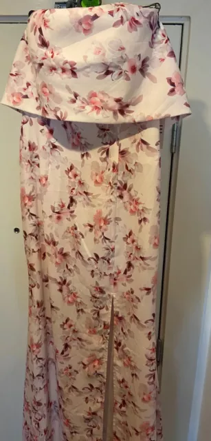 LIPSY JARLO FLORAL Bandeau Maxi Dress Size 10 BNWT WEDDING GUEST