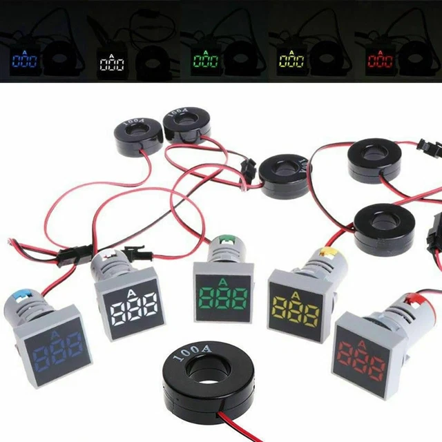 DC 0-100V 10A Voltmetro Amperometro Wattmetro - Misuratore di Tensione Corrente - Tester 12V 24V