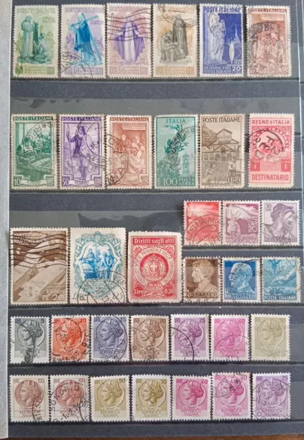 ITALY - Mixed Lot of 35 Stamps Most Good Used Nice Lot (7).