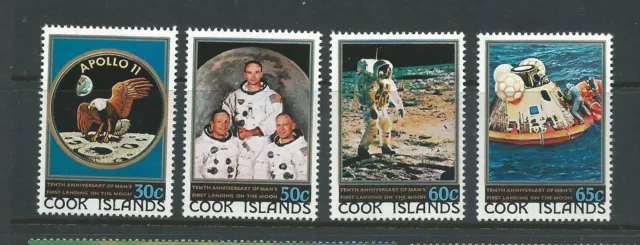1979 The 10th Anni "Apollo Landing set 4 Complete Mint Unhinged as per  Scan