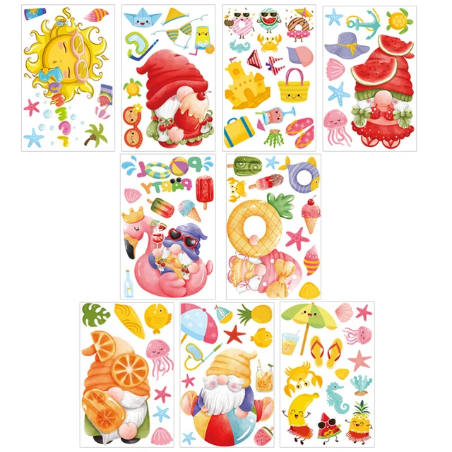Set 640 Foglietti Adesivi Animali Marini - 32 Blocchi, 8 Design Kawaii, Per Scuola, Ufficio E Decorazioni