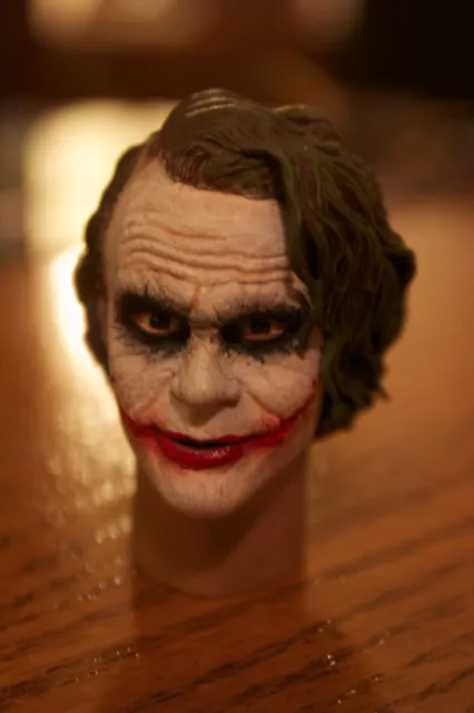 Hot Toys Custom Painted Joker Head Heath Ledger Style
