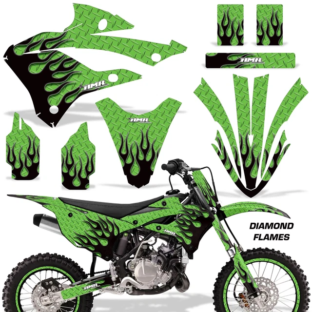 Dirt Bike Adesivi Grafiche Adesivo W# Per Kawasaki KX85 & KX112- 22 -a DRace K G