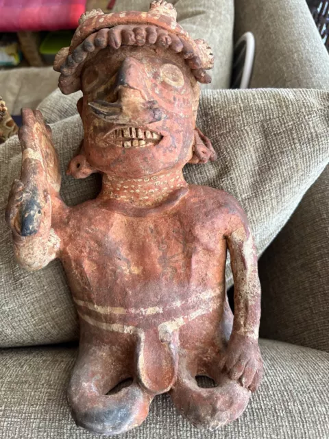 A STUNNING......Pre-Columbian pottery antique figure