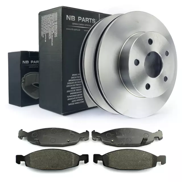 Disques de frein 305 mm ventilés + plaquettes de frein avant pour Jeep Grand Cherokee II WJ