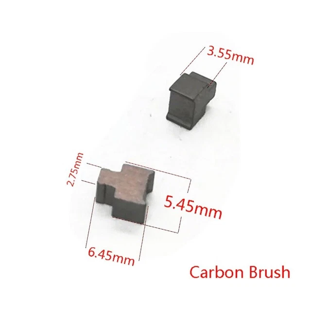 2 Brosses à Charbon De Rechange Pour Dewalt 100mm - Dimensions 13.6x7.8x6.1 Mm