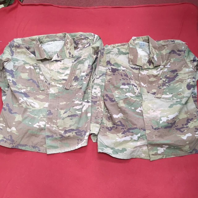*Lot of Two* US Army MEDIUM REGULAR Multicam OCP Uniform FRAC Top Used (OCP7-JUL