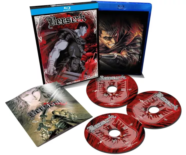 3 Blu-ray BERSERK - LA SERIE TV serie completa box cofanetto nuovo sigillato 3