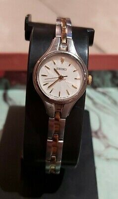 LADIES SEIKO WATCH 1N01-0AC0 - Silver and Gold Tone. New battery. Working.  £ - PicClick UK