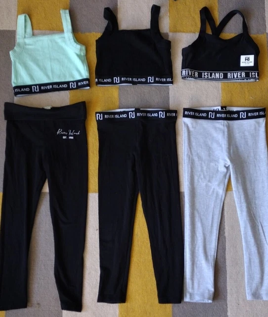 Girls Age 5-6 Years RIVER ISLAND Sports/Gym Bundle 3 Tops & 3 Leggings