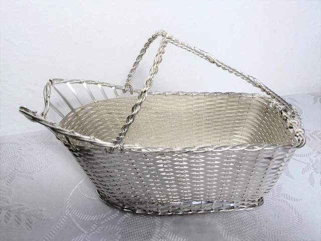 Flaschenhalter, Flaschenkorb Christofle versilbert