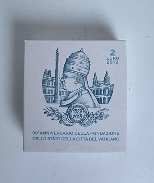 🇻🇦2€ Vatican 2019 - Anniversaire Fondation de la Cité - Coffret BE 2 Euro 🇻🇦