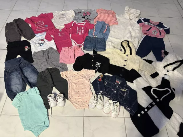 Lot De 31 Vêtements Bébé Fille 6 Mois