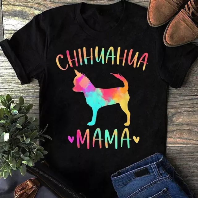 Chihuahua Mama Colorful Chi-Chi Gifts Dog Mom T-Shirt - Funny Chihuahua T-Shirt,