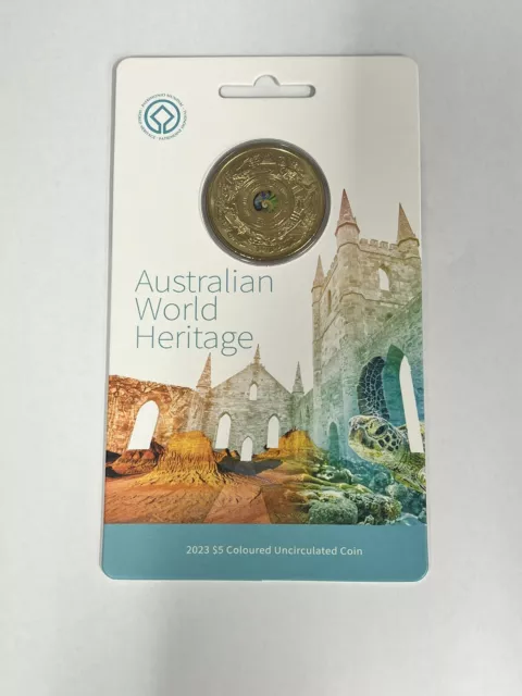 RAM Australian World Heritage Coloured $5 Uncirculated Coin 2023