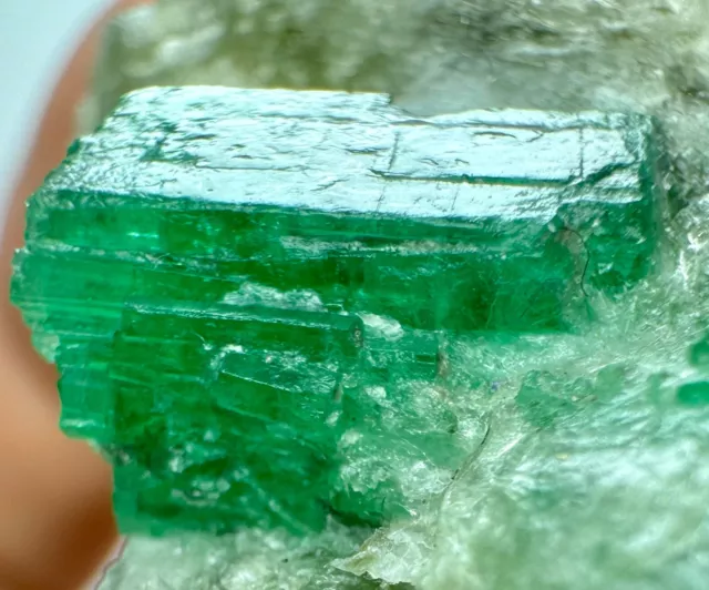 272 Carat Well Terminated Top green Emerald Swat Crystals on matrix @pk