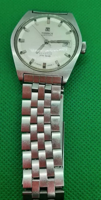 Orologio Tissot Viso Date Sea Star Pr516 Automatic Cinturino Bracelet Vintage