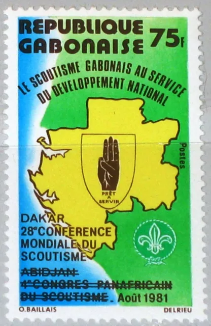 GABON GABUN 1981 798 28 Weltkonferenz Pfadfinder Boy Scouts Jamboree ovp MNH