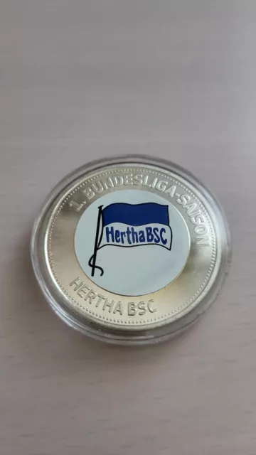 Hertha BSC Berlin Münze Medaille 50 Jahre Bundesliga 40 mm in Kapsel limitiert