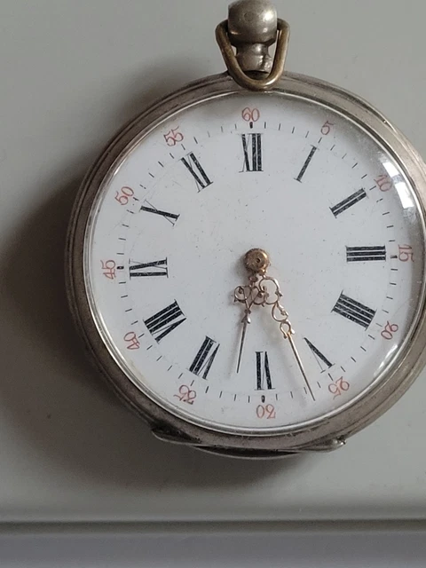 Montre Gousset Argent Massif 60g - Années 1950 - Ne Fonctionne Pas, à Réviser - Pièce Collection
