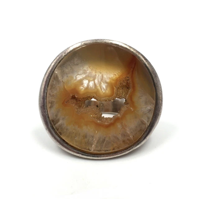 Bague De Créateur Christel Limoges En émail Moderne - Taille 55 - Occasion En Bel état