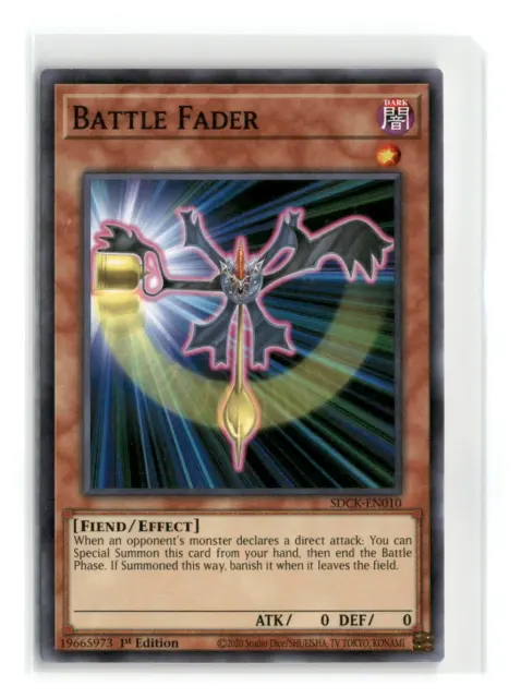 3x Battle Fader - SDCK-EN010 - YuGiOh-LP