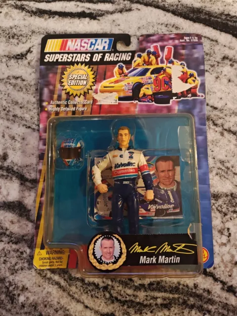 NASCAR Superstars of Racing Special Edition MARK MARTIN Figure and Card. Sealed