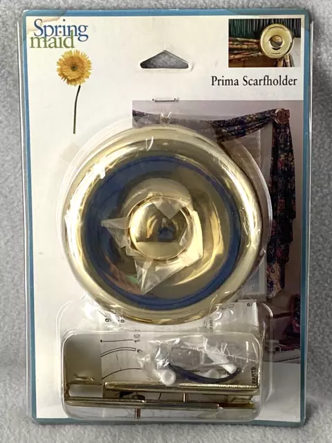 Brass 4.5" Diameter Drapery Swag Scarf Holder Tieback Drapery Curtain Hardware