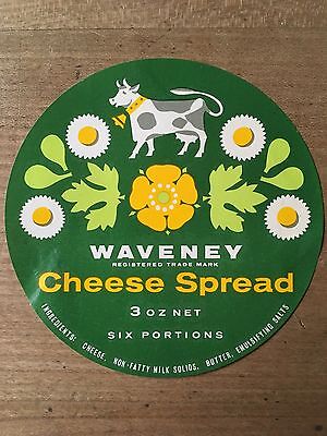 Antique Packaging Label Mitcham Maid Cheese Spread Paper Graphics Vintage 
