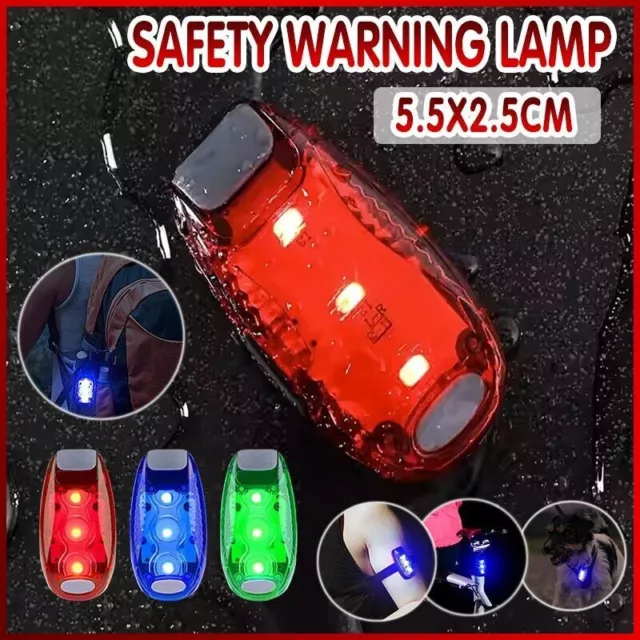 Safety Warning Lamp LED Tail Light Bicycle Cycling Back Rear Bike Helmet Running