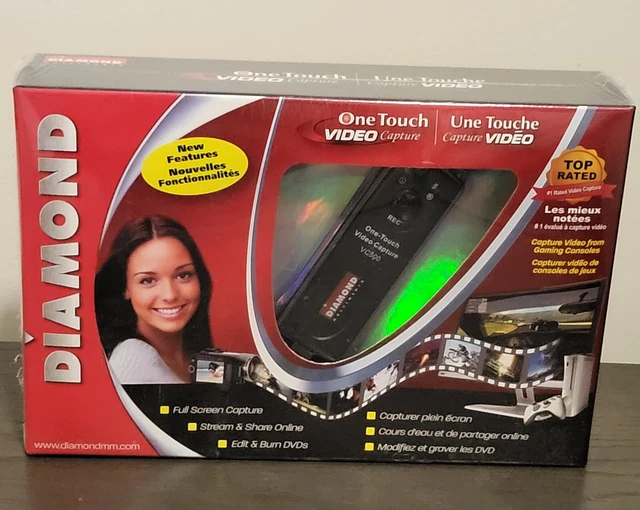 New And Sealed Diamond Vc500 One Touch Video Capture Device Usb 2.0