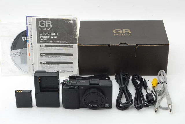 [MINT Shot:086] RICOH GR DIGITAL III Black 10.0 MP Compact Camera From JAPAN