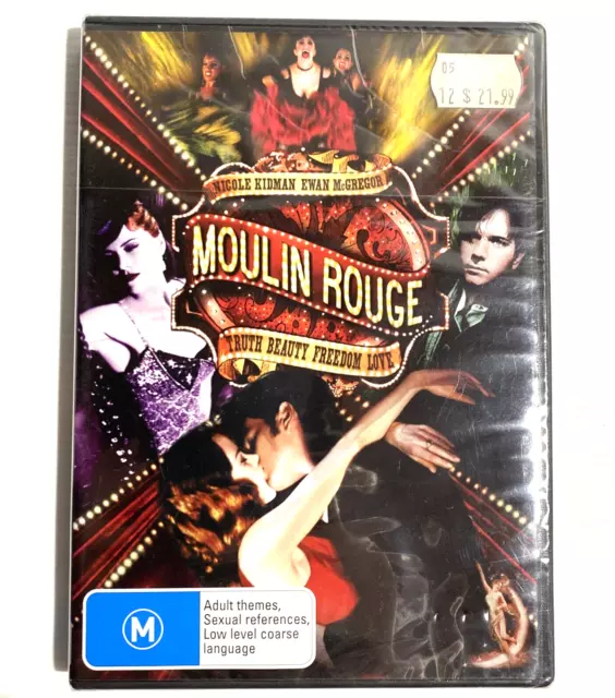 MOULIN ROUGE DVD Brand NEW Sealed Region 4 Ewan McGregor Nicole Kidman Free Post